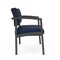 Lesro Lenox Steel Bariatric Chair Metal Frame, Charcoal, RF Blueberry Back, MD Ink Seat LS1401 - alternate 2